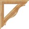 Ekena Millwork Funston Traditional Rough Sawn Bracket, Western Red Cedar, 6"W x 46"D x 46"H BKT06X46X46FST01RWR - alternate 2